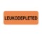 Nevs Label, Leukodepleted 7/8" x 2-1/4" Fluorescent Orange w/ black L-2093 - alternate 1